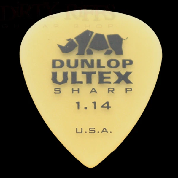 Dunlop Ultex scharfe Gitarren-Plektren Gitarrenplektren 1,14 mm - 6 10 12 20 24 36