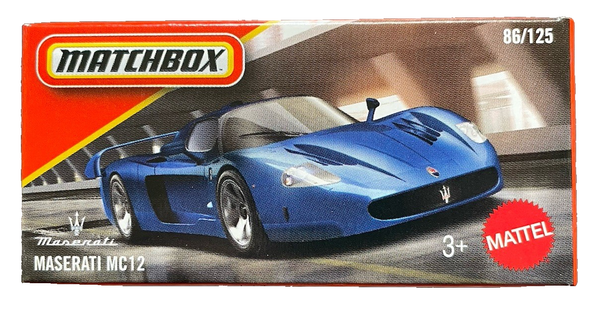 Matchbox Maserati MC12 86/125 Power Grabs 2026 1:64 Modellauto Spielzeug Italia-image