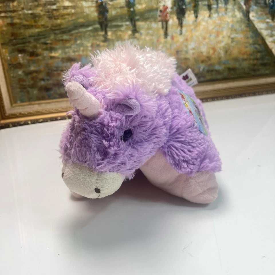 Pelúcia roxa e rosa pillow pets unicórnio xixi Wees nova com etiquetas - Imagem 4 de 4