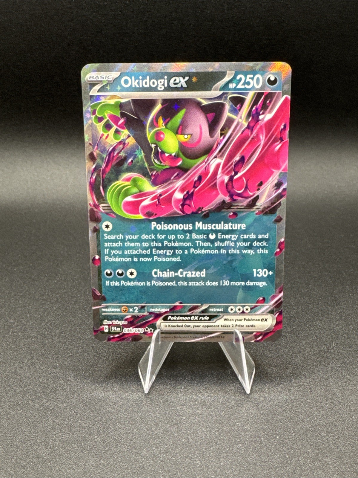 Okidogi EX 36/64 SV Shrouded Fable Double Rare - Pokemon TCG Card - NM
