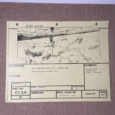 Star wars storyboards Empire Strikes Back movie props BESPIN LUKE cloud City X1