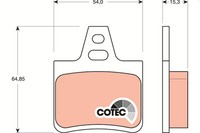Bremsbelagsatz Scheibenbremse Cotec TRW GDB1247 FüR CitroËN Citroen XM Y4 Xantia