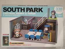 McFarlane Construction Sets South Park Cartman, Kenny & Token Basement NIB NEW