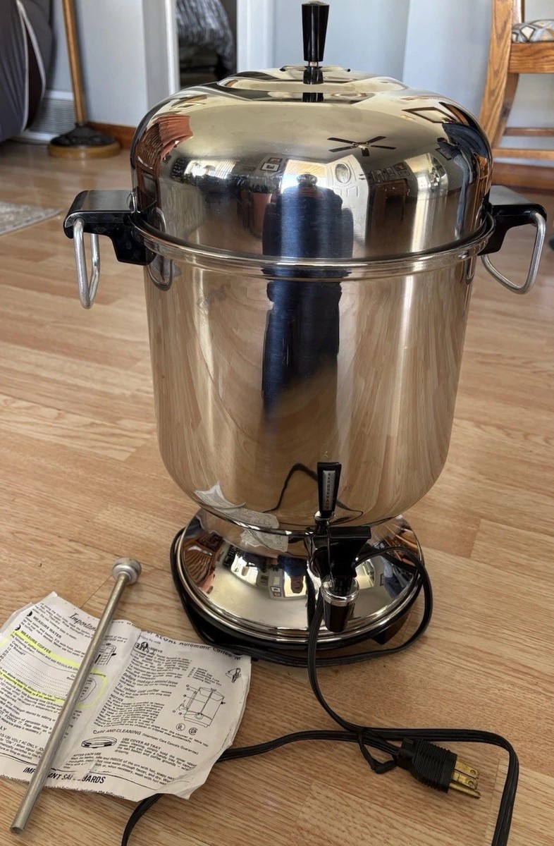 Farberware 155C Stainless Steel Electric Coffee Urn Maker Percolator 18-55  Cup | eBay