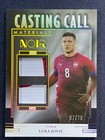 Luka Jovic 2024-25 Panini Noir Soccer Casting Call Materials Gold 07/10 #CC-LJ