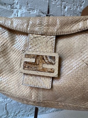 Fendi Baguette in Beige Python Snakeskin | eBay