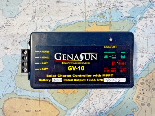 Genasun GV-10 Marine 12V Battery 10.5A Solar Charge Controller w/ High Speed MPP