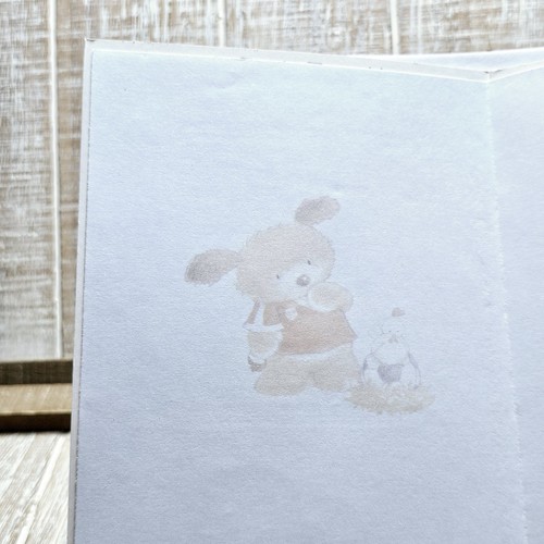Designer Greetings Easter Card Special Son Bear Chickens Glitter Embossed - Picture 7 of 9