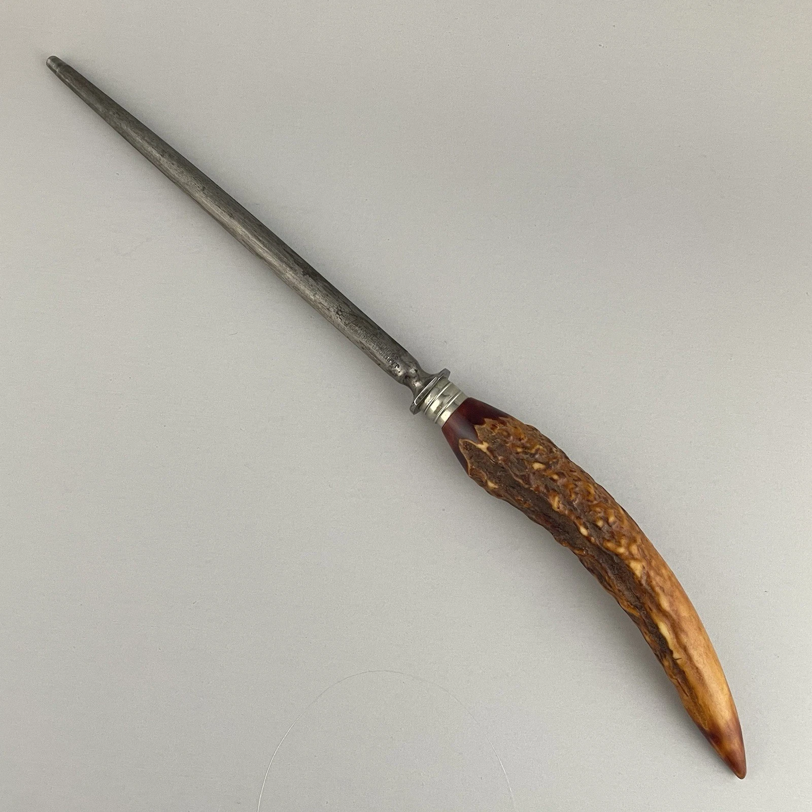 Vtg JA Henckels Twin Works Stag Antler Handle Honing Sharpening Steel Germany
Opens in a new window