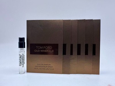 LOT OF 5 TOM FORD OUD MINERAL EAU DE PARFUM  PERFUME SAMPLE VIAS 0.07OZ/ 1.5ML*5