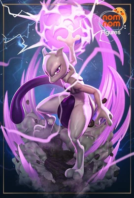 Figura Diorama Mewtwo Pokémon - 1:10 Scale - UNPAINTED Resin Figure - Fan Art - Imagen 1 de 4