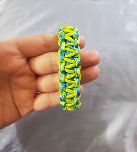 Handcrafted Braided Nylon Bracelet, Multicolored  Buckle Closure