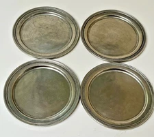 Arte Italica MARINONI 95% Pewter Set of 4 Coasters 4.75"