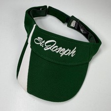 AUGUSTA SPORTSWEAR Visor Hat Boys Youth Green White Adjustable Polyester