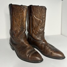 Red Wing Men’s Cowboy Boots Pecos Brown Leather Western 9801 Size 14 Made in USA