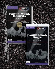 BCW Silver Age Comic Book Bags Boards - 25 Premades