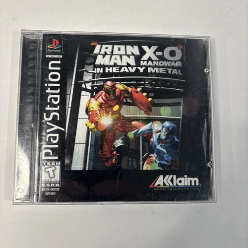 Iron Man X-O Manowar in Heavy Metal Sony Playstation One PS1 Complete w/ Manual