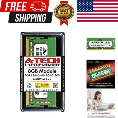 8GB 2666MHz PC4-21300 PC4-2666V CL19 SODIMM 1.2V 260-Pin Non-ECC SO-DIMM Lapt...