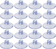 20PCS 40Mm Mini Opening Suction Cup Light String Clip Cord Suction Cup Clear PVC