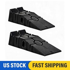 2-pack Heavy Duty 12000lbs Car Service Ramp Vehicle Garage Ramp For Oil Changes