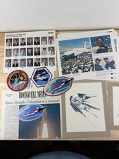 NASA Space Shuttle Columbia, Challenger, STS Mission Info Press Papers & Patches