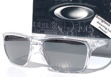 NEW Oakley SYLAS Shiny Clear PRIZM Black Mirror Lens Sunglass 9448-29