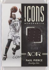 2018-19 Panini Noir Icons Memorabilia 15/99 Paul Pierce #IM-PPC HOF 2r7