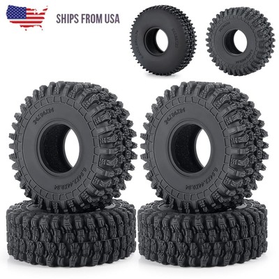 All Terrain Super Soft Sticky Pins 1.0 Tires for RC 1/24 Axial SCX24 1/18 TRX4-M