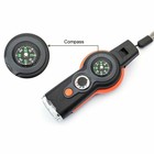 New 7 in 1 Emergency Survival Camping Hiking Whistle Compass Thermometer LED — photo 6