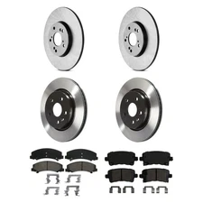 For Chevy Impala Limited 14-16 QuickStop Front & Rear Brake Kit w Ceramic Pads