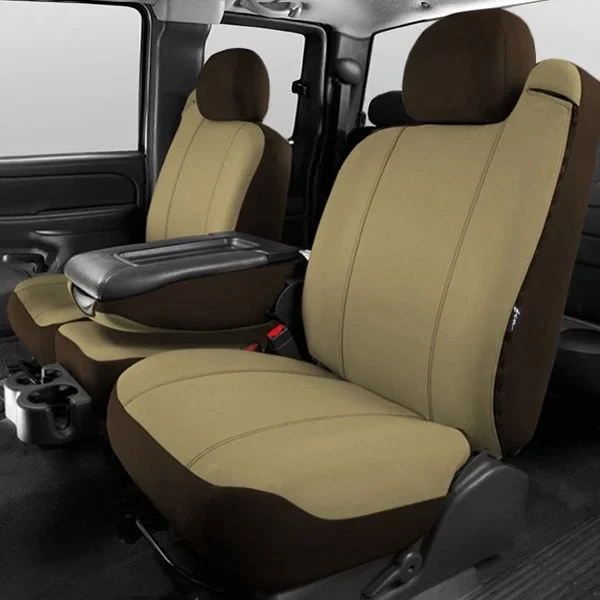 For Chevy Silverado 1500 03-07 Seat Protector Series 1st Row Taupe Seat Covers - Изображение 2 из 3