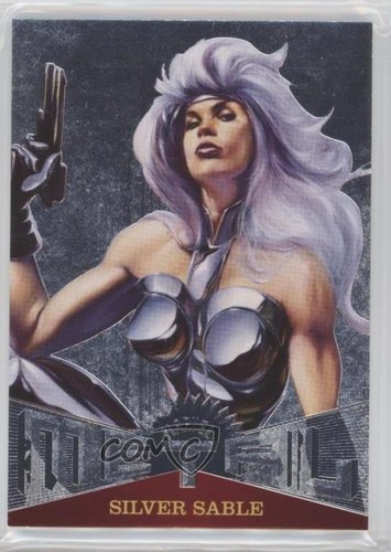 2017 Fleer Ultra Marvel Spider-Man Marvel Metal Silver Sable #MM34 0e3
