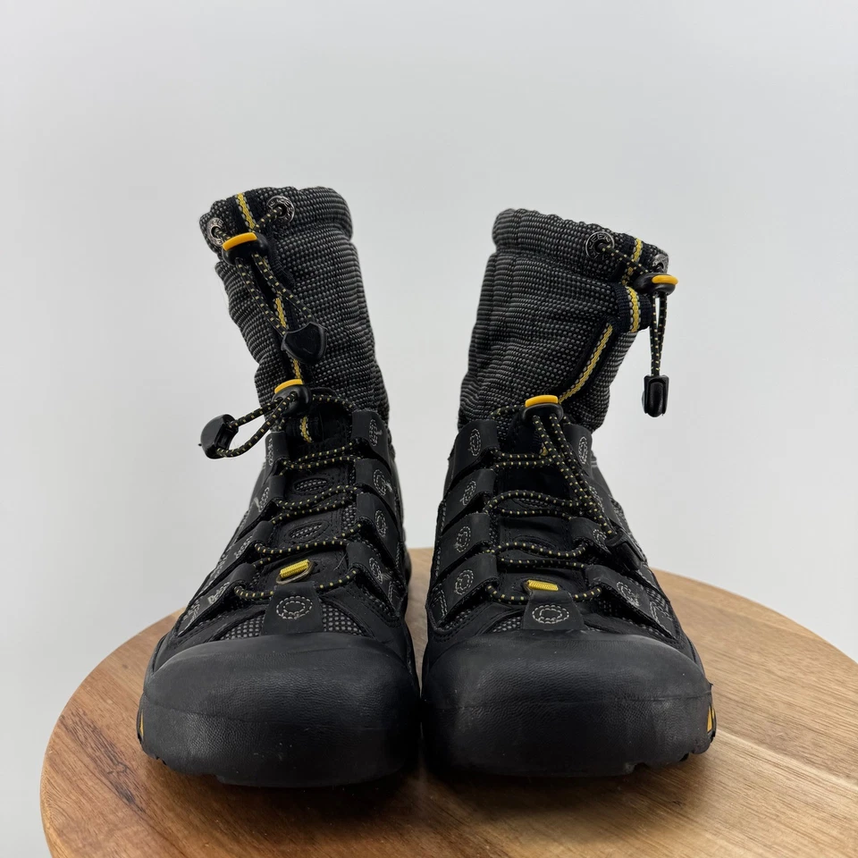 KEEN Wintersport II ботинки большой детей черный шнурует вверх снег холодной погоды ботинки размер 6 - Изображение 2 из 4