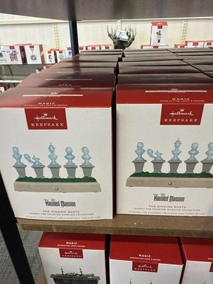 Hallmark The Haunted Mansion Collection Singing Busts Ornament New In Box