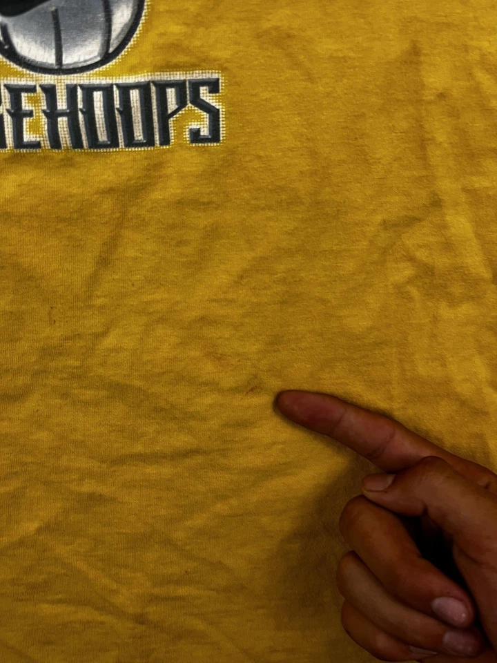 Nike Shirt Youth XL Yellow Hoops Reign Supreme Basketball Graphic Tee Swoosh - Image 4 of 4