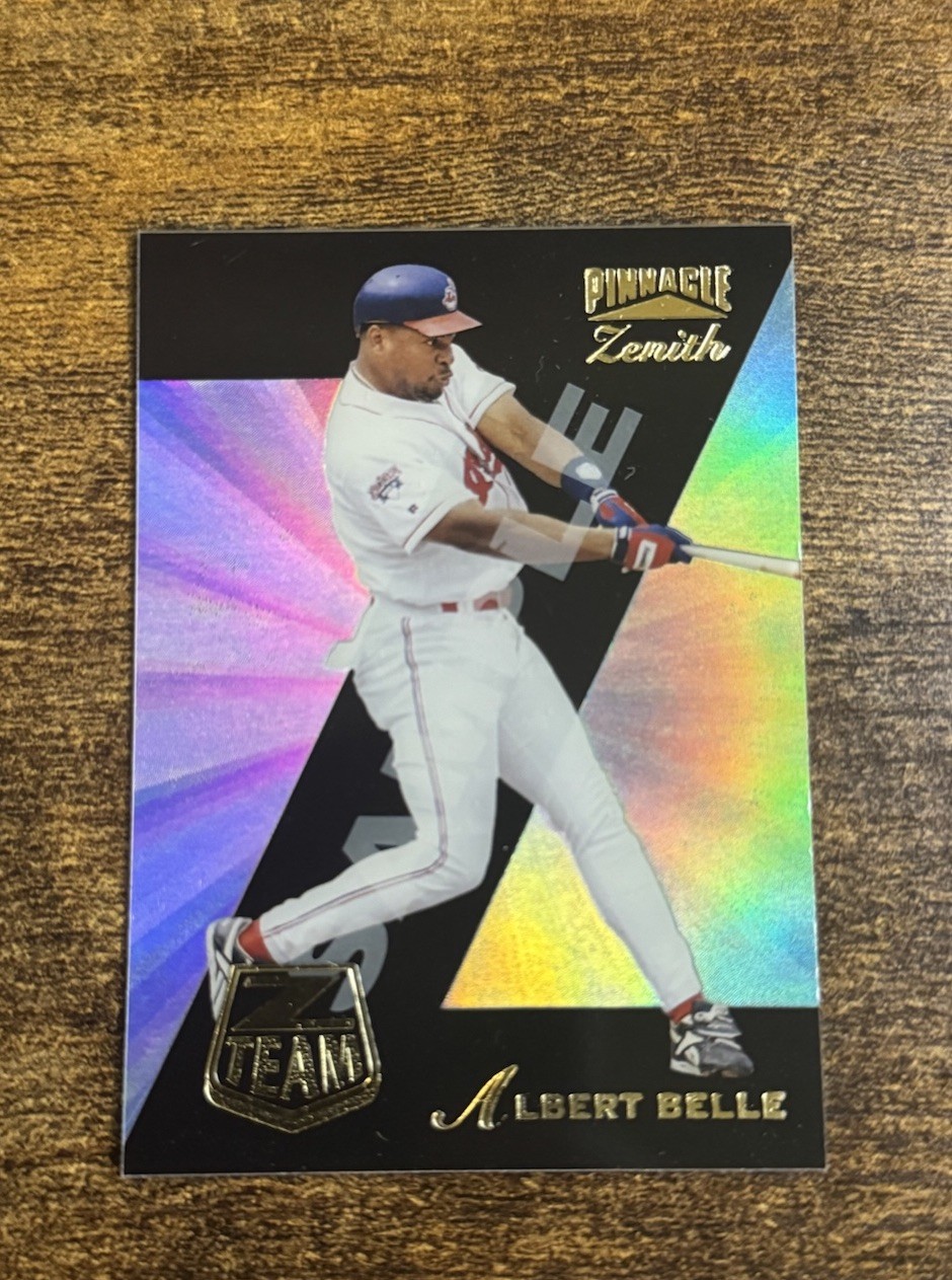1996 Pinnacle Zenith Z Team #2 Albert Belle Sample Card Shop Exclusive Promo SP
