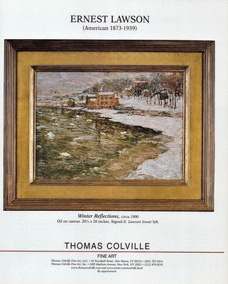 2004 ERNEST LAWSON Art Gallery Exhibition 1-Page Magazine PRINT AD