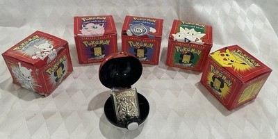Set 1999 Burger King Pokemon Ball 23K Gold Plated Card Full Set. See Description