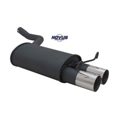 Novus Sport Auspuff Endschalldämpfer 2x76 scharf rund für Mercedes 190 W201 Neu