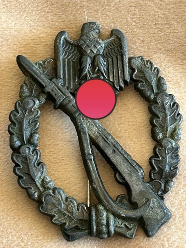 WW2 Germany Abzeichen Militär Infanterie Angriff Hersteller JFS 40er Jahre