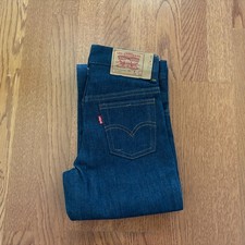 NEW 70s 80s Vintage Levis Straight Leg Denim 717-0917 Jeans 25 X 30 Made In USA