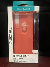 Cricket Ovation 3 Cellphone Case Pink Clear Quick cell