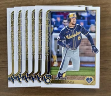 2025 Topps Series 1 Lot (6) #47 Blake Perkins, Milwaukee Brewers