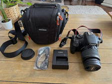 Canon EOS Rebel T5 18MP DSLR w/ EF-S 18-55mm Lens, Charger, Bag
