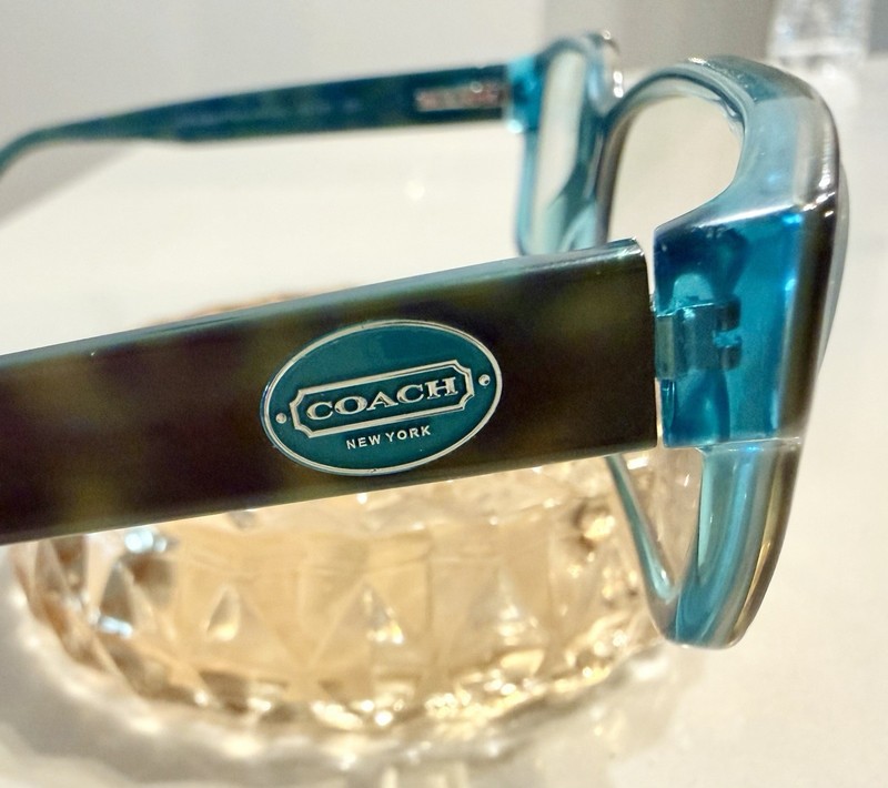 COACH HC 6040 BROOKLYN Eyeglasses Dark Tortoise Teal 5116 52-16-135 Womens Frame