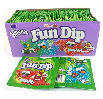 wondka fun dip lik m aid razzapple cherry yum 48ct free shipping