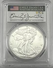 2024 (P) AMERICAN SILVER EAGLE STAR PRIVY PCGS MS70 FDOI DAMSTRA MASTER DESIGNER