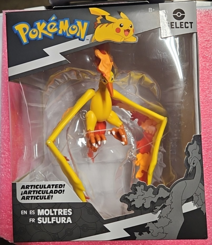 Moltres フィギュア 約265mm z Pokémon Select Moltres Articulated Figure Open Box