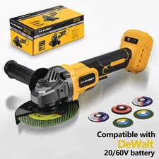 4-1/2 in. - 5 in. Cordless Angle Grinder FOR Dewalt 20V MAX Battery Brushless