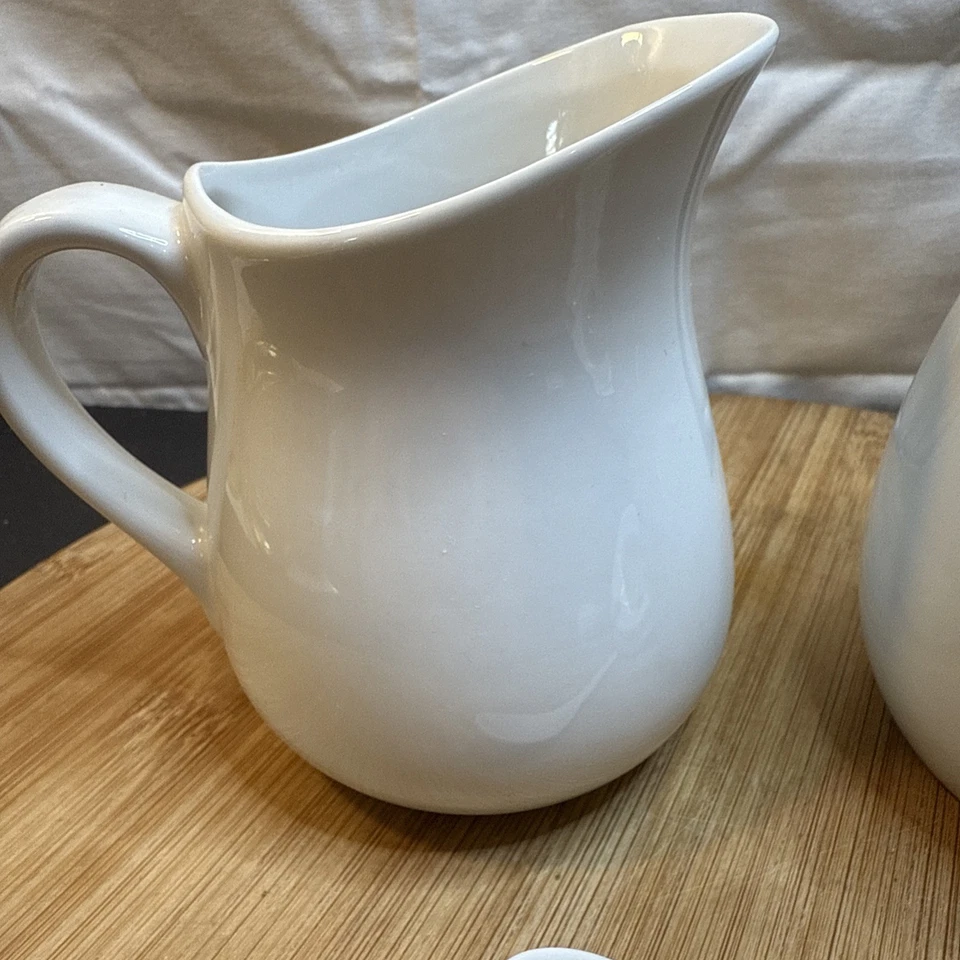 Better Homes & Gardens 5 Piece White Porcelain Creamer, Sugar & Spoon Set - Image 4 of 4